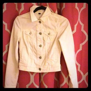 American Eagle white denim jacket